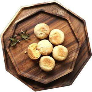 Acacia Wood Charcuterie Board Set Serving Trays Cheese Fruit Veggie Platter